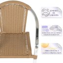 Ver imagem 4 de Cadeira de area em aluminio e fibra sintetica Toquio 3 unidades e 1 base de mesa, jardim
