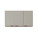 Ver imagem 1 de Armário Aéreo 3 Portas 120cm Firenze - Amêndola Touch/ Nude Prime Tx Demóbile