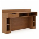 Ver imagem 2 de Escrivaninha Mesa para Escritório 1 Gaveta 6 Nichos 130CMX49,5CMX90CM Linha Liga Modulado