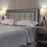 Cabeceira Casal 140 Cama Box Diamond Lexus Bege Suede Painel Rbl - 1