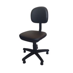 Cadeira Costura Bancada Secretária - Corino Sintético:preto - 3