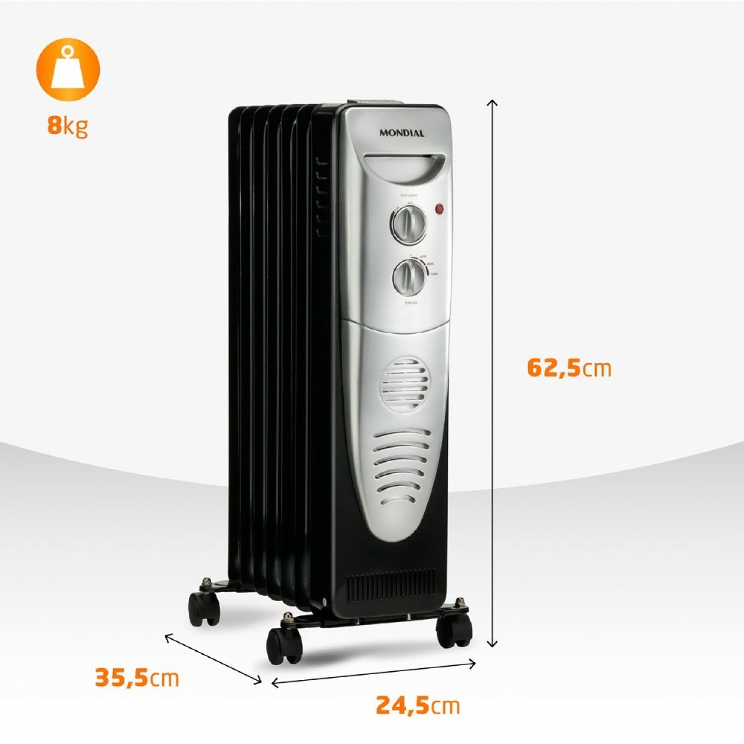 Aquecedor a Óleo 1500w 220v A-06 Mondial - 2