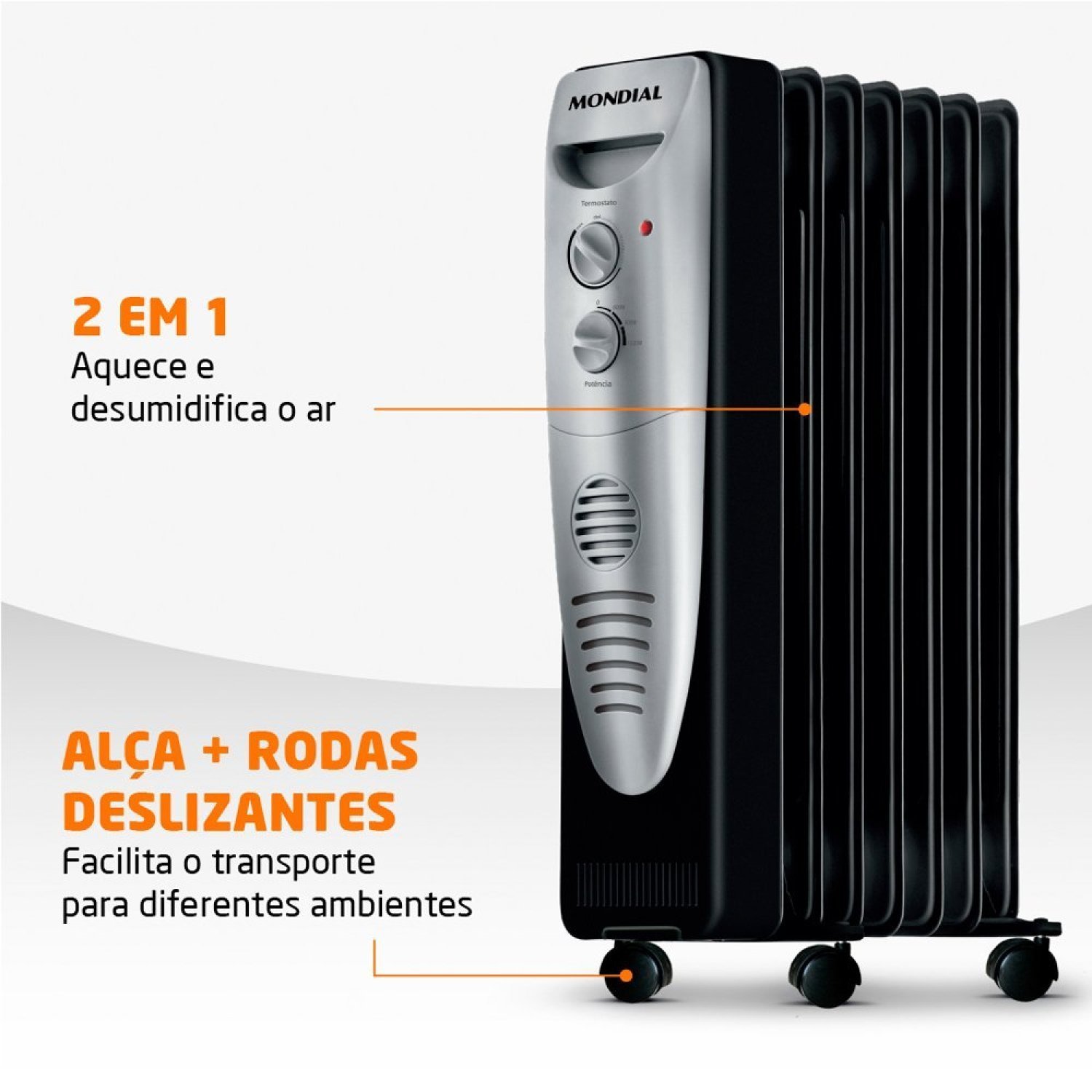 Aquecedor a Óleo 1500w 220v A-06 Mondial - 6