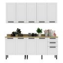 Ver imagem 4 de Cozinha Modulada em MDF 6 Peças com Tampo 200cm Grazi Tecnomobili