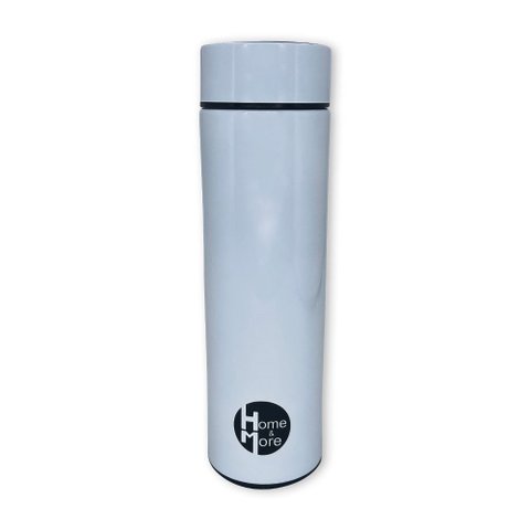 Garrafa Isotérmica em Aço Inox 500ml com LED - Branco