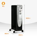 Ver imagem 2 de Aquecedor a Óleo 1500w 220v A-06 Mondial