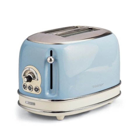 Torradeira Elétrica Ariete Vintage Azul 6 Níveis 750W 110V - Linha Retrô Modelo 155