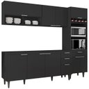 Ver imagem 3 de Armário de Cozinha Cp02 para Pia 180cm Pérola Z34 Preto - Mpozenato