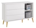 Ver imagem 5 de Cômoda Sapateira Théo New Branco Fosco com Natural - MoveisAqui