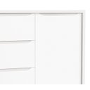 Ver imagem 4 de Cômoda Sapateira Théo New Branco Fosco com Natural - MoveisAqui