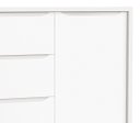 Ver imagem 4 de Cômoda Sapateira Théo New Branco Fosco com Natural - MoveisAqui