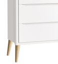 Ver imagem 3 de Cômoda Sapateira Théo New Branco Fosco com Natural - MoveisAqui