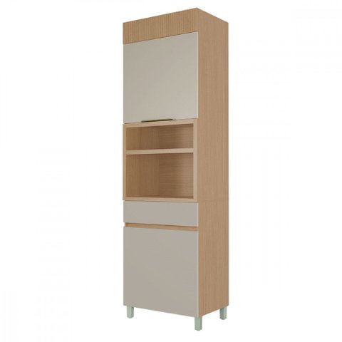 Paneleiro 2 Portas 1 Gaveta Torre Quente Nesher Realeza Premium 65cm 100% MDF
