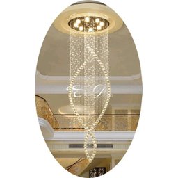 Luminária de Cristal Moderna Pé Direito Duplo com Até 2 M:1,70M/Bivolt - 2
