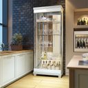 Ver imagem 1 de Cristaleira Ambiente Cristal Branco Acetinado - Imcal