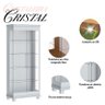 Cristaleira Ambiente Cristal Branco Acetinado - Imcal - 4