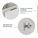 Ver mais imagens de Cozinha Planejada 4 Peças sem Tampo 2 Aéreos 5 Portas e 2 Balcões Ipanema CabeCasa MadeiraOriginals Branco