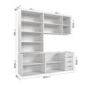 Ver imagem 4 de Cozinha Modulada 4 Peças sem Tampo 2 Aéreos 5 Portas e 2 Balcões Ipanema CabeCasa MadeiraOriginals