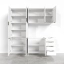 Ver imagem 5 de Cozinha Modulada 4 Peças sem Tampo 2 Aéreos 5 Portas e 2 Balcões Ipanema CabeCasa MadeiraOriginals