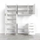 Ver imagem 5 de Cozinha Modulada 4 Peças sem Tampo 2 Aéreos 5 Portas e 2 Balcões Ipanema Cabecasa Madeiraoriginals