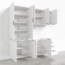 Ver imagem 3 de Cozinha Modulada 4 Peças sem Tampo 2 Aéreos 5 Portas e 2 Balcões Ipanema Cabecasa Madeiraoriginals