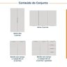 Cozinha Modulada 4 Peças sem Tampo 2 Aéreos 5 Portas e 2 Balcões Ipanema CabeCasa MadeiraOriginals - 6