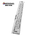 Ver imagem 2 de Ralo Linear 10x100 Inox 304 Quintal Borda Piscina Modelo Oriente com Tela Anti Insetos
