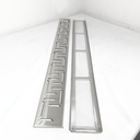 Ver imagem 3 de Ralo Linear 10x100 Inox 304 Quintal Borda Piscina Modelo Oriente com Tela Anti Insetos