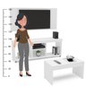Conjunto para Sala de Estar Painel, Rack e Mesa de Centro Duartina - 5