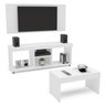 Conjunto para Sala de Estar Painel, Rack e Mesa de Centro Duartina - 2