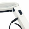 Lupa de Mesa Bancada 10 Led Suporte Articulável Aumento 2x e 5X - 6