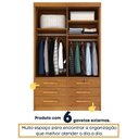 Ver imagem 6 de Quarto Solteiro Completo Guarda Roupa 2 Portas Cama Mesa de Cabeceira e Livreiro Chicago Tcil Móveis