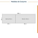 Ver mais imagens de Cozinha Modulada 4 Peças com Tampo 2 Aéreos 5 Portas e 2 Balcões Ipanema CabeCasa MadeiraOriginals