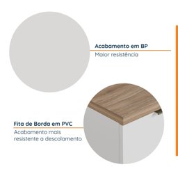 Cozinha Modulada 4 Peças com Tampo 2 Aéreos 5 Portas e 2 Balcões Ipanema CabeCasa MadeiraMadeira - 9