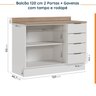 Cozinha Modulada 4 Peças com Tampo 2 Aéreos 5 Portas e 2 Balcões Ipanema CabeCasa MadeiraOriginals - 16