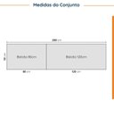 Ver mais imagens de Cozinha Planejada 4 Peças com Tampo 2 Armários Aéreos 5 Portas e 2 Balcões Ipanema CabeCasa MadeiraOriginals Branco