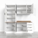 Ver imagem 6 de Cozinha Modulada 4 Peças com Tampo 2 Aéreos 5 Portas e 2 Balcões Ipanema CabeCasa MadeiraOriginals