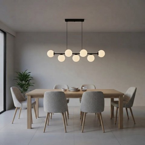 Pendente Moderno Jabuticaba 1,20m Mesa Sala de Jantar Bancada