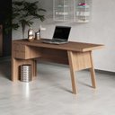 Ver imagem 1 de Mesa para Escritório com 2 Gavetas Me4122 Amêndoa Tecnomobili