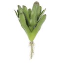 Ver imagem 2 de Kit 4 Peças Bromélia Planta Artificial Verde 28cm 20 Folhas