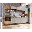 Ver imagem 1 de Cozinha Completa Modulada 6 Peças com Torre Quente para 2 Fornos e Espaço para Cooktop Veneza Modulada Bege/Mel/Arenas