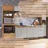Cozinha Completa Modulada 6 Peças com Torre Quente para 2 Fornos e Espaço para Cooktop Veneza Modulada - 16