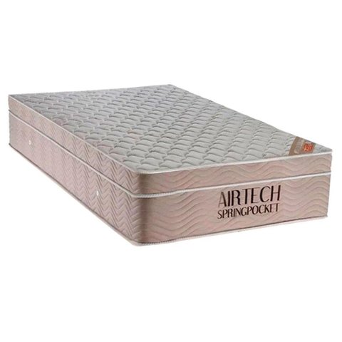 Colchão Solteiro Molas Ensacadas Superpocket Airtech Spring Ortopillow (88x188x25) - Ortobom