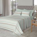 Ver imagem 4 de Jogo de Cama Casal Algodão 200 Fios 4 Peças Macio Elástico