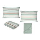 Ver imagem 6 de Jogo de Cama Casal Algodão 200 Fios 4 Peças Macio Elástico