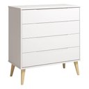 Ver imagem 1 de Cômoda Gaveteiro Retrô Elfe Branco Acetinado Natural - Reller
