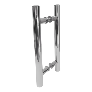 Puxador Inoxidavel Tubular 30 Cm Portas de Vidro Madeira- Varias Cores:polido