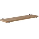 Ver imagem 1 de Prateleira Nogueira 150x150x60cm com Suporte Preta - 10534.007 - Prat-k