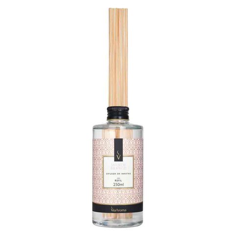REFIL 250ML DIF. DE VARETAS CLASSICA JASMIM BRANCO VIA AROMA
