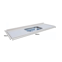 Ver imagem 3 de Pia de Cozinha Mármore Sintético 150cm com Cuba Inox N2: Bege